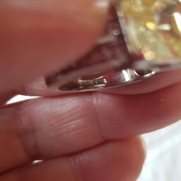 18k gold electro plated cz ring - Picture 10 of 10